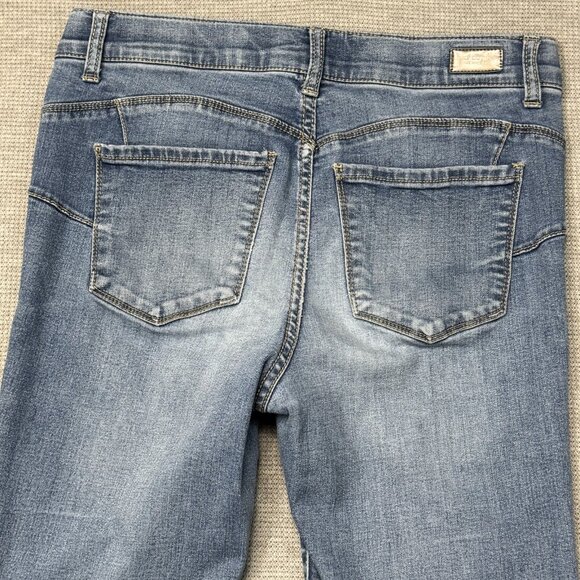 Juicy Couture Womens Blue Denim Skinny Leg Jegging Mid Rise Stretch Jeans Size 8 - Picture 4 of 12